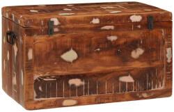 vidaXL Tároló Doboz tárolóval Sokszínű tömör újrahasznosított fa (4104568)