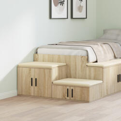 vidaXL Tárolószekrény 2 pcs Sonoma tölgy 127 x 41 x 40 cm Faanyag (866653)