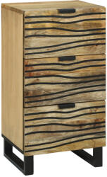 vidaXL Oldalszekrény - 40 x 33, 5 x 75 cm, szilárd mangó és préselt fa (4017959)