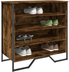 vidaXL füstös tölgy színű szerelt fa cipőszekrény 80 x 38 x 78 cm (848651)