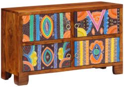 vidaXL Cipőszekrény 90x35x55 cm Tömbfa Akáció (4016513)