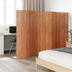 vidaXL Barna bambusz térelválasztó szélessége 600 cm magassága 165 cm (377006)