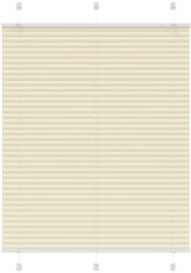 vidaXL pliszírozott redőny krém 105x150 cm Szövetszélesség 104, 4 cm (4015297)
