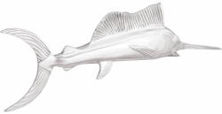 vidaXL Szobor Ezüst 91 x 8 x 26 cm Alumínium (42000141)