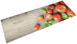 vidaXL mosható paradicsommintás bársony konyhaszőnyeg 45 x 150 cm (4005620)