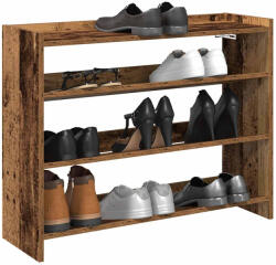 vidaXL antik fa szerelt fa cipőtartó 80x25x62 cm (859921)