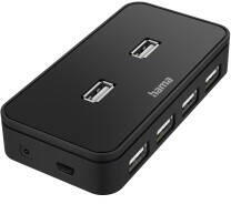 Hama Docking Station HAMA USB Hub, 7 Ports, USB 2.0, 480 Mbit/s, incl. Cable and Power Supply Unit (HM200123)