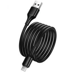 hoco. Cablu Date si Incarcare USB-A - microUSB HOCO X120, 18W, 1m, Negru - evomag
