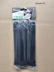  Kábelkötegelő 7, 6x350 fekete (kab-76-350-fek)