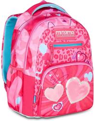 Mitama Ghiozdan cu 3 compartimente, Mitama, New Plus, Furry Pink