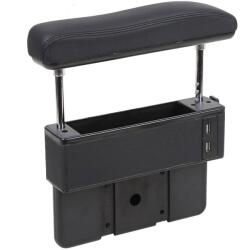  Cotieră auto universală, USB-uri, neagră, piele ecologica, plug&play () (AVR-CAO-N)