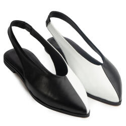 Mark Konfort Pantofi piele naturala 035 negru-alb