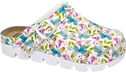 Dr. Feet Saboti piele naturala Dr. Feet 9010 fluturi