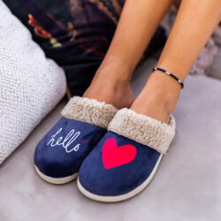 Vesna Papuci de casa 175 blue-heart
