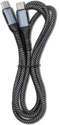 Qoltec Kábel, Qoltec, USB 2.0 type C/USB 2.0 type C 100W, QC 3.0, PD, 1.5m, Fekete (52358)