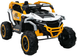 LEAN Toys M3 sárga-fehér akkumulátoros terepjáró