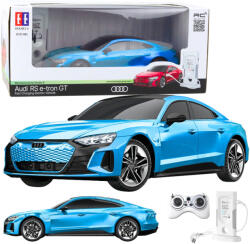 DOUBLE E Audi RS E-tron GT távirányítós autó kék 1: 14
