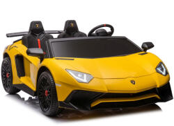 LEAN Toys Automatikus akkumulátor Lamborghini XXL A8803 Sárga 24V
