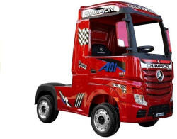 Mercedes Elektromos ráhajtható autó Mercedes Actros pirosra festett MP4