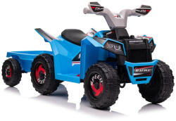 LEAN Toys XMX630T kék akkumulátoros quad utánfutóval