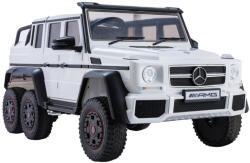 LEAN Toys Akkumulátoros autó Mercedes G63 6x4 24V Fehér