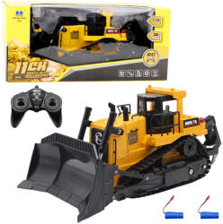 Huina Toys Bulldózer Bulldózer Építőipari Teherautó Távirányító 1: 16 R/C Sárga