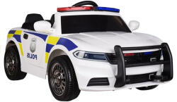 LEAN Toys Elektromos rendőrségi autó - fehér