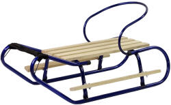 LEAN Sport Fém szán kék háttámlával