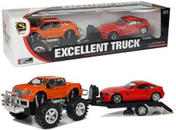inna Járműkészlet Narancssárga Monster Truck Piros BMW Caravan 58 cm