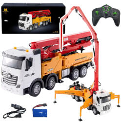 Huina Toys RC Huina betonkeverő teherautó távirányítós sárga 1: 18