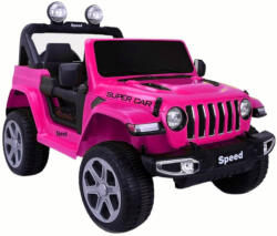 LEAN Toys FT-938 rózsaszínre festett 4x4 akkumulátoros jármű