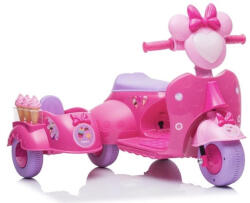 LEAN Toys Robogó fagylaltozó Tricikli JT5258 Rózsaszín