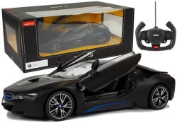 Rastar Autó R/C BMW i8 Rastar 1: 14 fekete automata ajtók