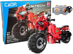CaDA Építőelem Szett Távirányítós Motorkerékpár 2.4G 484 db