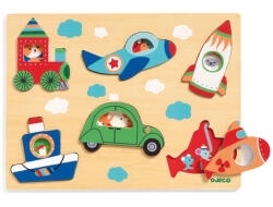 DJECO Formaillesztő, formaberakó - Járműsor - Coucou-vroum