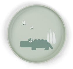  Done by Deer Foodie tányér, Croco, zöld