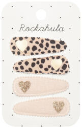  Rockahula Kids Leopárd szivecskés szövet hajcsatok 4 db