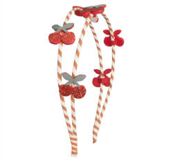  Rockahula Kids Csíkos cseresznye dupla hajpánt