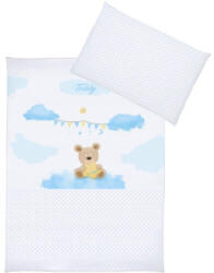 Klups Teddy Blue lenjerie pat 3 piese K070 Lenjerii de pat bebelusi‎, patura bebelusi