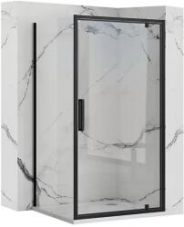 Rea Cabina de dus dreptunghiulara cu usa pivotanta Rea Rapid Swing 70x80 negru (KPL-009919)