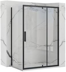Rea Cabina de dus dreptunghiulara cu usa pivotanta Rea Rapid Swing 120x100 negru (KPL-009936)