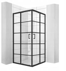 Rea Cabina de dus patrata calani DELTA 90x90 negru (CAL-K6521)