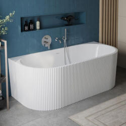 Rea Cada freestanding cu ventil alb Rea Veneta 170 cm alb lucios (REA-W0254)