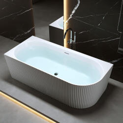 Rea Cada freestanding cu ventil alb Rea Wenus stanga 170 cm alb (REA-W0129)
