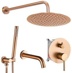 Rea Set de dus incastrat Rea Lungo cupru periat cu BOX (REA-P8810)