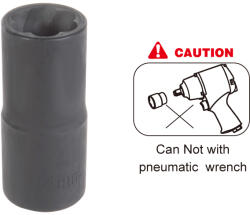 KING TONY dugókulcs sérült anyákhoz 1/2" 19mm (9TD403-19M)