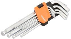 Kendo gömbvégű imbuszkulcs készlet 9db-os 1, 5-10mm (040208-0735)