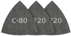 Extol delta csiszolórács 5db 95mm P80, P120, P220 (8469000)