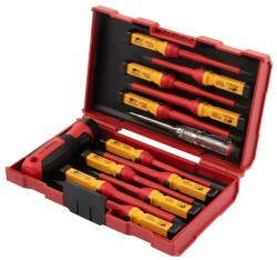 Kendo szigetelt csavarhúzó készlet 13db-os SL+PH+PZ+Torx (040302-0229)