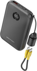 Vention FKAB0-C FKAB0-C Powerbank 10000mah, (fekete, 22, 5W) (FKAB0-C)